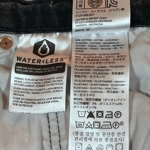 Levis Premium Hi-Ball Jeans Black Men’s Sz 34 - Picture 7 of 12